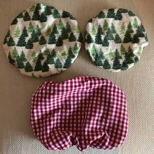2 Bowl Covers and 1 Baking Dish Cover NWOT